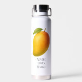 Grote Mango, Zoete Vrucht en Naam Waterfles (Achterkant)