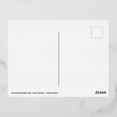 Grote Mantelmeeuw in het water Folie Feestdagen Briefkaart (Achterkant)