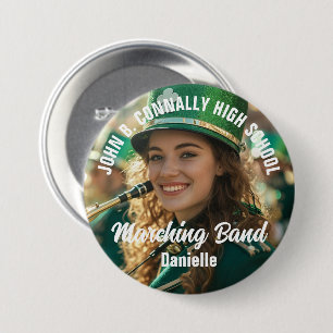 Grote Marching Band Foto High School Brag Ronde Button 7,6 Cm