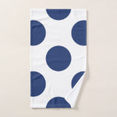 Grote marinepokadots bad handdoek (Handdoek)
