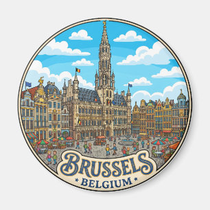 Grote Markt, Brussel België Magneet