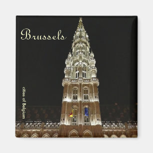 Grote Markt in Brussel, België Magneet