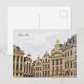 Grote Markt in Brussel Feestdagenkaart (Voorkant / Achterkant)