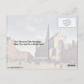 Grote markt in haarlem door Gerrit Berckheyde Briefkaart (Achterkant)