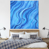 Grote Marmeren Muur Art Decor Canvas Afdruk (Insitu (Slaapkamer))