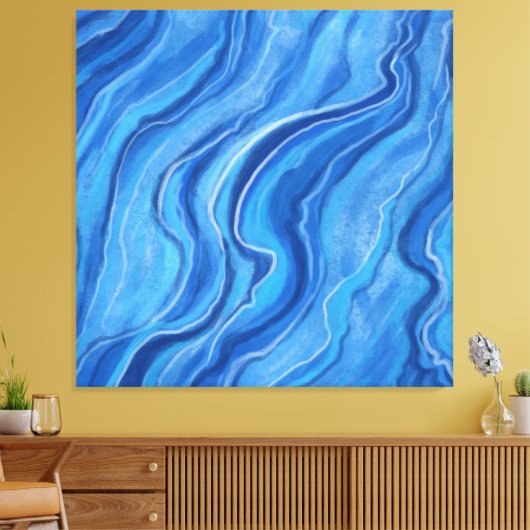 Grote Marmeren Muur Art Decor Canvas Afdruk (Insitu (Woonkamer))