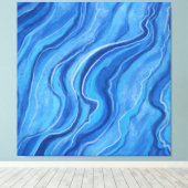 Grote Marmeren Muur Art Decor Canvas Afdruk (Insitu (Houten vloer))