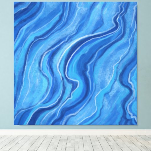 Grote Marmeren Muur Art Decor Canvas Afdruk (Insitu (Houten vloer))