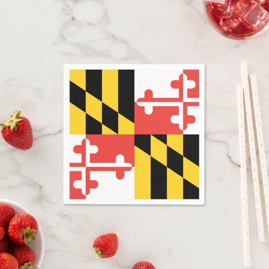 Grote Maryland vlag servetten (Insitu)