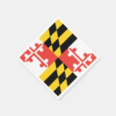 Grote Maryland vlag servetten (Hoek)