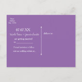 Grote Mason Jar Lavendel Paars Save the Date Aankondigingskaart (Achterkant)