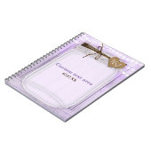 Grote Mason-pot & lichten Lavendel Rustieke Journa Notitieboek (Linkerzijde)
