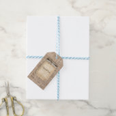 Grote Mason-pot met jute & kant rustieke bruiloft Cadeaulabel (Met Touw)