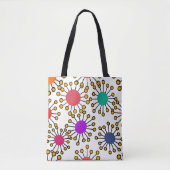 Grote MCM-bloemen Tote Bag (Voorkant)