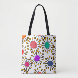 Grote MCM-bloemen Tote Bag