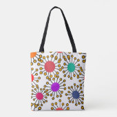Grote MCM-bloemen Tote Bag (Achterkant)