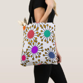 Grote MCM-bloemen Tote Bag (Dichtbij)
