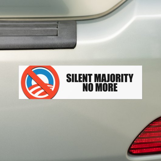 GROTE MEERDERHEID NIET MEER BUMPERSTICKER (Op auto)