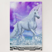 Grote - Meerderige Unicorn-dansen in de waterkerin Legpuzzel (Verticaal)