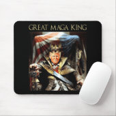Grote Mega King Verenigde Staten vlag Ultra Maga T Muismat (Met muis)