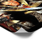 Grote Mega King Verenigde Staten vlag Ultra Maga T Poster (Hoek)