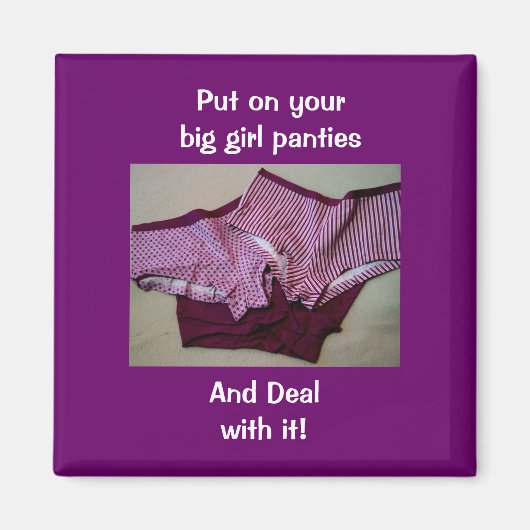 Grote meid slipje magneet (Voorkant)