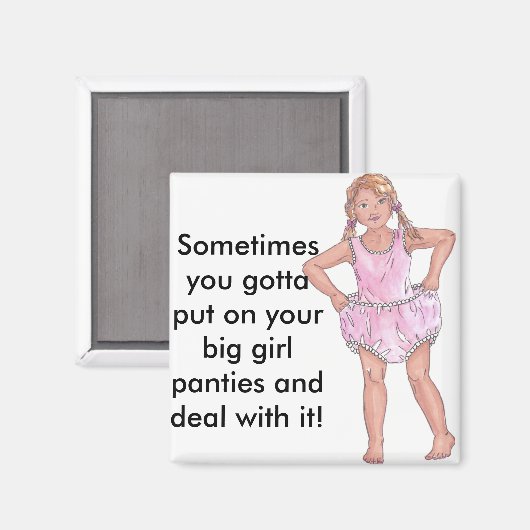 Grote meisje magneet (Voorkant / Achterkant)