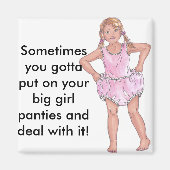 Grote meisje magneet (Voorkant)