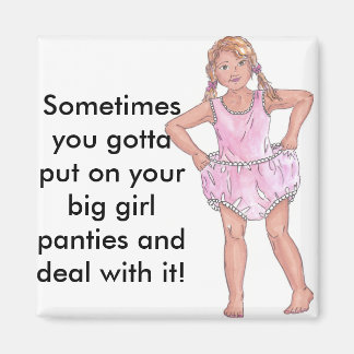 Grote meisje magneet