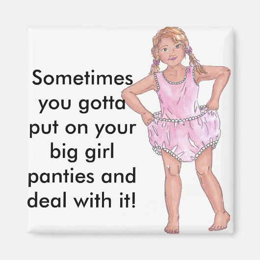 Grote meisje magneet (Voorkant)