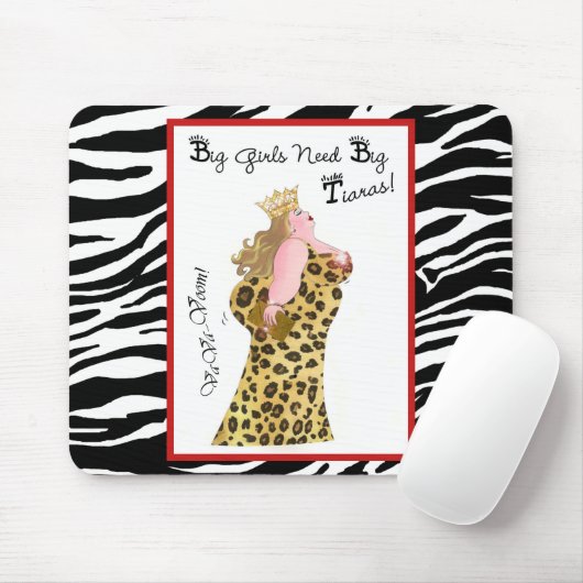 Grote meisjes hebben grote tiaras nodig. muismat (Met muis)