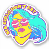 Grote meisjes huilen geen sticker (Voorkant)