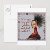 grote meisjesbroekjes briefkaart (Voorkant / Achterkant)