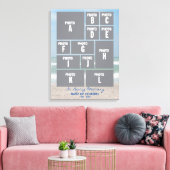 Grote Memorial Photo Collage met Ocean Canvas Afdruk (Insitu (Woonkamer))