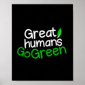 Grote mensen worden groen poster (Voorkant)