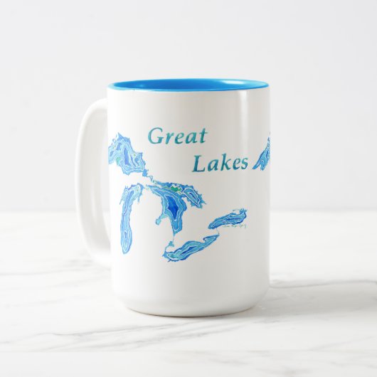 Grote Meren 15 Oz Mok (Voorkant links)