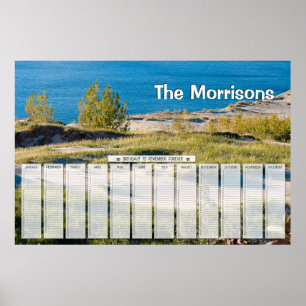 Grote Meren - Aangepaste Birthday-agenda Poster