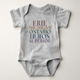 Grote Meren Baby Bodysuit Matching Familie T - shi