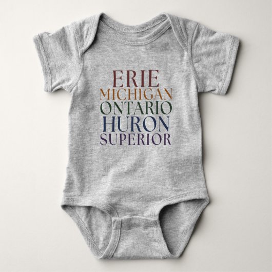 Grote Meren Baby Bodysuit Matching Familie T - shi (Voorkant)