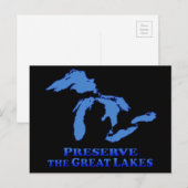 Grote meren behouden - Briefkaart (Voorkant / Achterkant)
