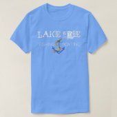 Grote meren bij het meer van Erie Vist en springt3 T-shirt (Design voorkant)