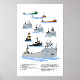Grote Meren binnenvaartschip St. Marys Challenger  Poster