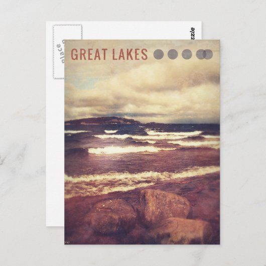 Grote meren briefkaart (Voorkant / Achterkant)