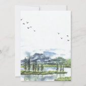 Grote Meren bruiloft uitnodiging (Achterkant)