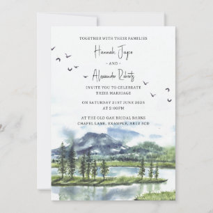 Grote Meren bruiloft uitnodiging