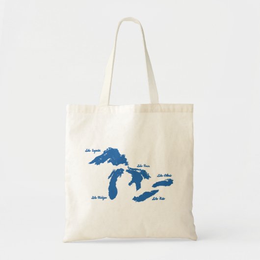 Grote Meren Canvas tas (Voorkant)