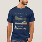 Grote meren Cement Carriers shirt donker (Voorkant)