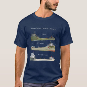 Grote meren Cement Carriers shirt donker
