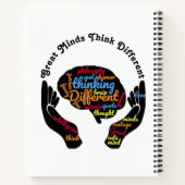 Grote Meren denken aan een ander spiraal Notitiebo Notitieboek (Achterkant)