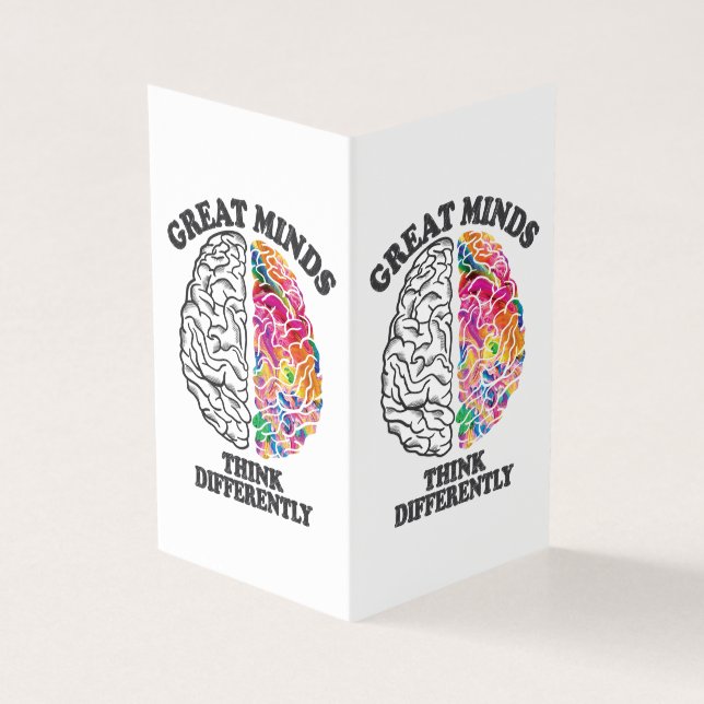 Grote Meren denken anders brein Kaart (Buitenkant)